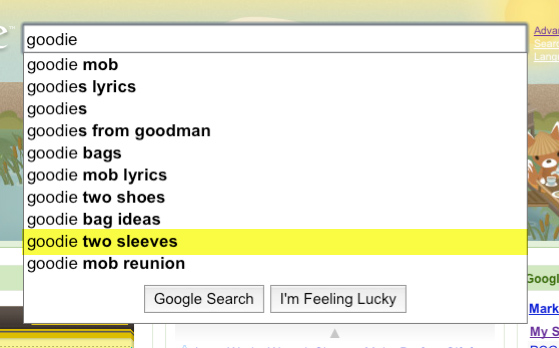 I like that 4 of the suggestions are related to Goodie Mob. Cee-Lo is our homeboy.