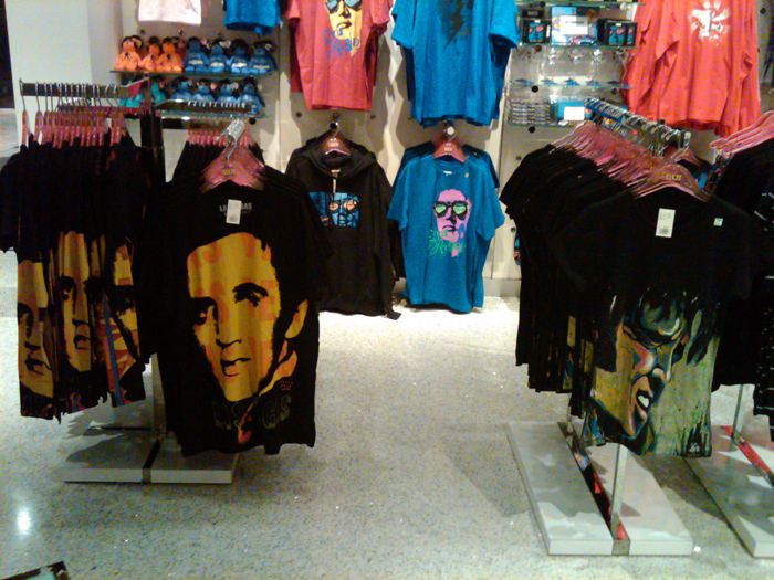 Elvis is IN the building! The MERCH building! Sorry.