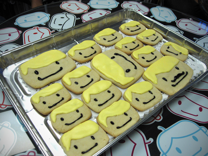 Goodie faces on a table of Goodie faces!