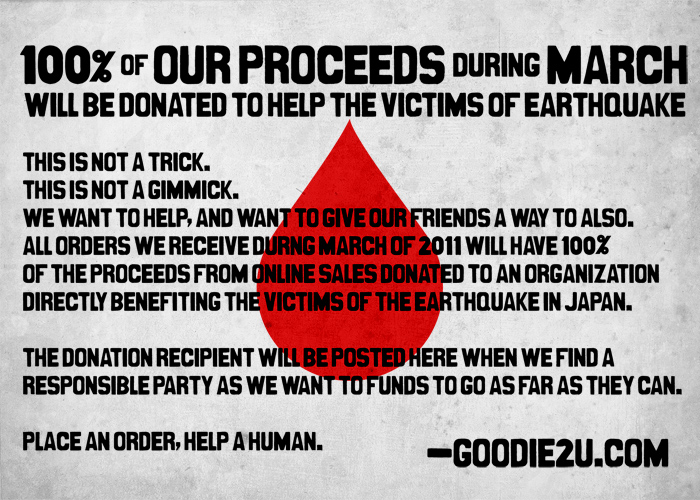 We encourage you to donate to the Red Cross, even if you don't do it through us.