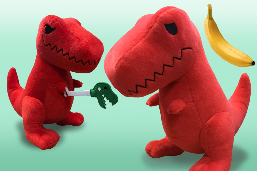 big red t rex toy